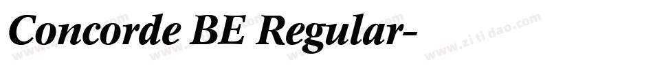 Concorde BE Regular字体转换